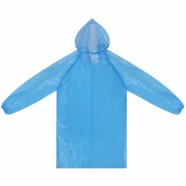 Дождевик - плащ на кнопках полиэтиленовый, универсальный размер 120x80 см. / Выбор цвета